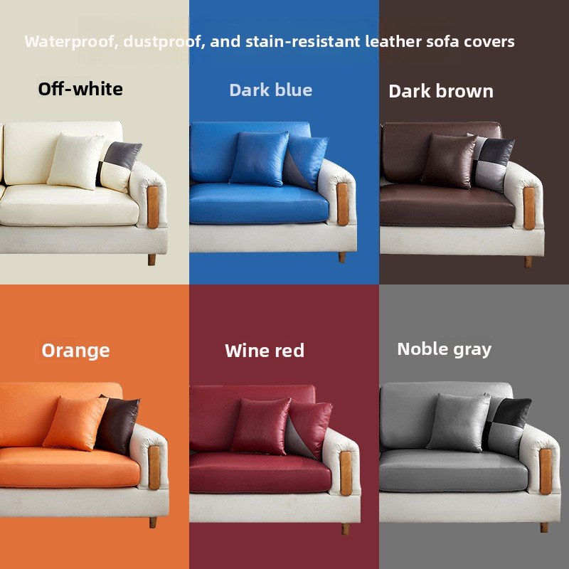 Waterproof Leather Sofa Cover UK dustproof, stain-resistant, modern minimalist design