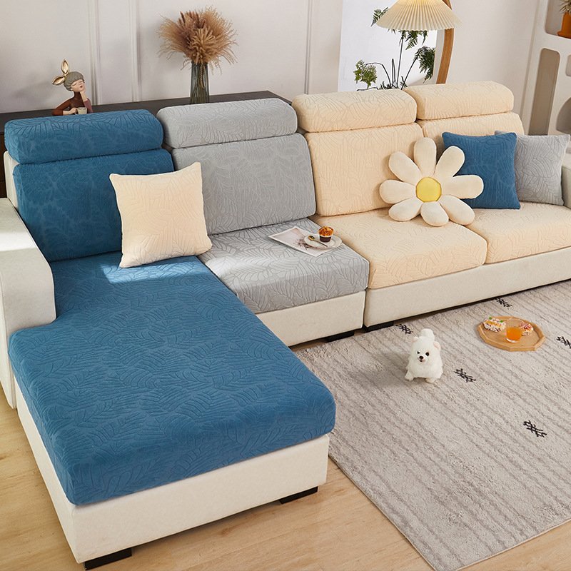 Stretchable Knitted Sofa Cover full coverage breathable universal fit