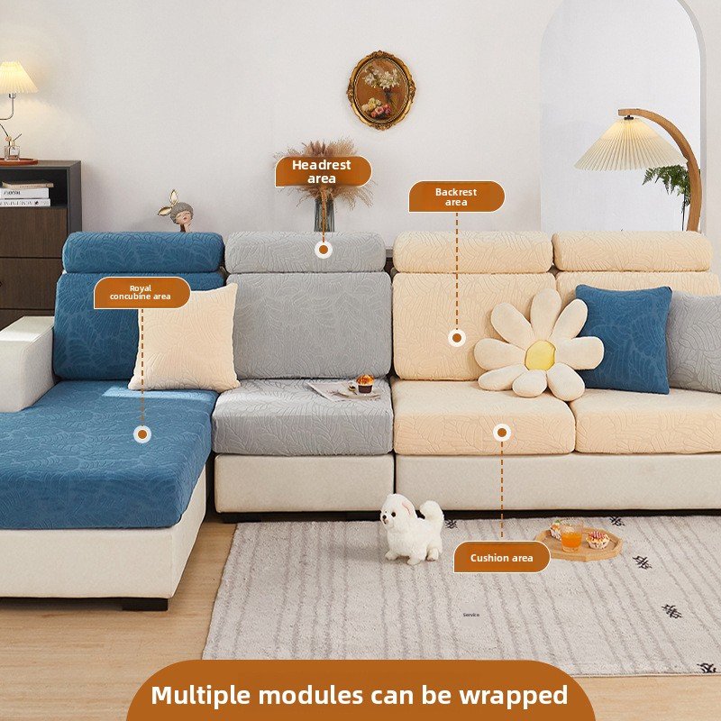 Stretchable Knitted Sofa Cover - Image 4